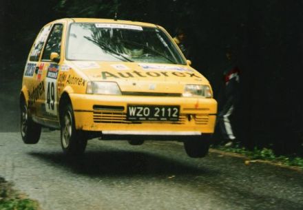 Jacek Sikora i Marek Kaczmarek - Fiat Cinquecento Sporting.